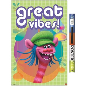 image:imageTrends International DreamWorks Trolls  VIbes Wall Poster 14725 x 22375 Barnwood Framed VersionPremium Poster  Clip Bundle