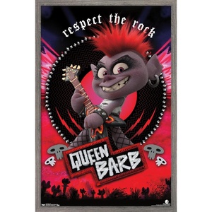 image:imageTrends International DreamWorks Trolls 2  Barb Wall Poster 22375 x 34 Black Framed VersionBarnwood Framed Version