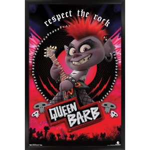image:imageTrends International DreamWorks Trolls 2  Barb Wall Poster 22375 x 34 Black Framed VersionBlack Framed Version