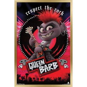image:imageTrends International DreamWorks Trolls 2  Barb Wall Poster 22375 x 34 Black Framed VersionGold Framed Version