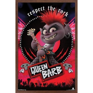 image:imageTrends International DreamWorks Trolls 2  Barb Wall Poster 22375 x 34 Black Framed VersionMahogany Framed Version