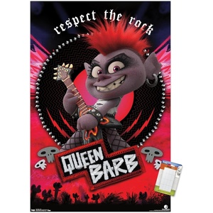 image:imageTrends International DreamWorks Trolls 2  Barb Wall Poster 22375 x 34 Black Framed VersionPremium Poster  Mount Bundle