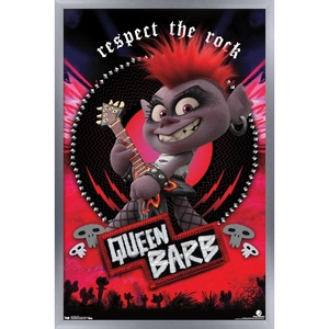 image:imageTrends International DreamWorks Trolls 2  Barb Wall Poster 22375 x 34 Black Framed VersionSilver Framed Version