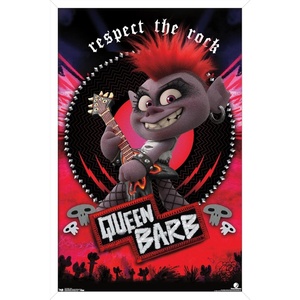 image:imageTrends International DreamWorks Trolls 2  Barb Wall Poster 22375 x 34 Black Framed VersionWhite Framed Version