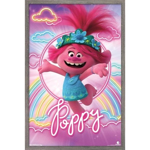 image:imageTrends International DreamWorks Trolls 2  Poppy Wall Poster 22375 x 34 Unframed VersionBarnwood Framed Version