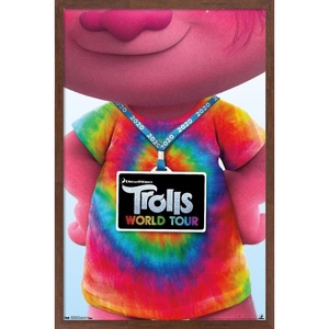 image:imageTrends International DreamWorks Trolls 2  Teaser Wall Poster 22375 x 34 Premium Unframed VersionMahogany Framed Version