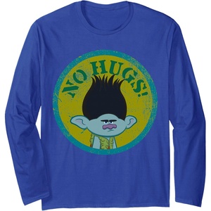 image:imageTrolls No Hugs Branch Long Sleeve TShirtRoyal Blue