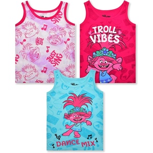 image:imageUNIVERSAL Trolls Poppy Girls 3 Pack Tank Tops for Toddlers and Big Kids  PinkBluePink