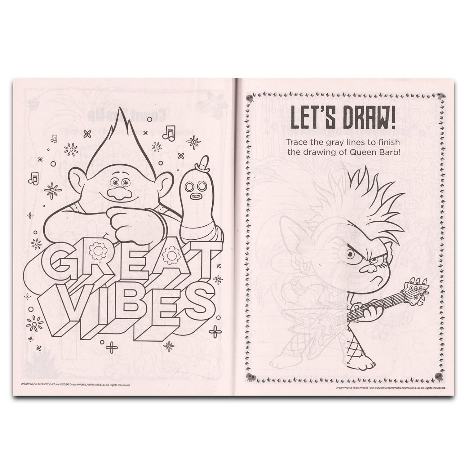 image:imageTrolls Coloring Book Set for Kids 48  Bundle with 2 Trolls World Tour Activity Books with Stickers Games Puzzles and More  Trolls Coloring Book Pack with Stickers