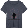 image:imageClassic Trolls Troll Outline in Polka Dots TShirt TShirtHeather Blue