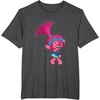 image:imageDREAMWORKS TROLLS Poppy Winky TShirt UnisexAdults Black Small Short SleeveDark Heather Grey