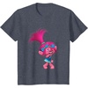 image:imageDREAMWORKS TROLLS Poppy Winky TShirt UnisexAdults Black Small Short SleeveHeather Blue