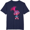 image:imageDREAMWORKS TROLLS Poppy Winky TShirt UnisexAdults Black Small Short SleeveNavy Blue