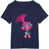 image:imageDREAMWORKS TROLLS Poppy Winky TShirt UnisexAdults Black Small Short SleeveNavy Blue