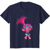 image:imageDREAMWORKS TROLLS Poppy Winky TShirt UnisexAdults Black Small Short SleeveNavy Blue