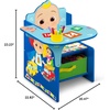image:imageDelta Children Chair Desk with Storage Bin Trolls World TourCocomelon