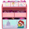 image:imageDelta Children Design and Store 6 Bin Toy Storage Organizer Trolls World TourDisney Princess