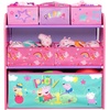 image:imageDelta Children Design and Store 6 Bin Toy Storage Organizer Trolls World TourPeppa Pig