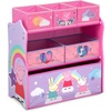 image:imageDelta Children Design and Store 6 Bin Toy Storage Organizer Trolls World TourPeppa Pig Unicorn