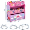 image:imageDelta Children Design and Store 6 Bin Toy Storage Organizer Trolls World TourPeppa Pig Unicorn