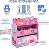 image:imageDelta Children Design and Store 6 Bin Toy Storage Organizer Trolls World TourPeppa Pig Unicorn