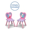 image:imageDelta Children Kids Table and Chair Set with Storage 2 Chairs Included Trolls World TourPeppa Pig Unicorn