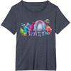 image:imageDreamWorks Trolls All Troll Friends TShirt SmallHeather Blue