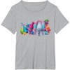 image:imageDreamWorks Trolls All Troll Friends TShirt SmallHeather Grey