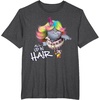 image:imageDreamWorks Trolls All up in Hair TShirtDark Heather Grey
