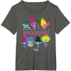 image:imageDreamWorks Trolls Band Together BroZone Poppy and Viva TShirtAsphalt Grey