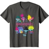 image:imageDreamWorks Trolls Band Together BroZone Poppy and Viva TShirtAsphalt Grey