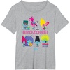 image:imageDreamWorks Trolls Band Together BroZone Poppy and Viva TShirtHeather Grey
