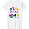 image:imageDreamWorks Trolls Band Together BroZone Poppy and Viva TShirtWhite