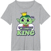 image:imageDreamWorks Trolls Band Together King Gristle TShirtHeather Grey