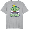 image:imageDreamWorks Trolls Band Together King Gristle TShirtHeather Grey