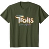 image:imageDreamWorks Trolls Band Together Movie Logo TShirtOlive Green
