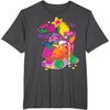 image:imageDreamWorks Trolls Band Together Poppy and Viva UnisexAdults Kids TShirt Black Classic Fit Short Sleeve TShirtDark Heather Grey