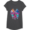 image:imageDreamWorks Trolls Be Unique TShirtDark Heather Grey