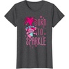 image:imageDreamWorks Trolls Born to Sparkle TShirtDark Heather Grey