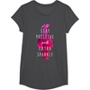 image:imageDreamWorks Trolls Extra Sparkly TShirtDark Heather Grey