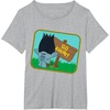 image:imageDreamWorks Trolls Go Away Grumpy Branch TShirtHeather Grey