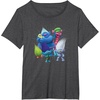 image:imageDreamWorks Trolls Happy Group TShirtDark Heather Grey