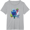 image:imageDreamWorks Trolls Happy Group TShirtHeather Grey