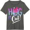 image:imageDreamWorks Trolls Hug It Out TShirtAsphalt Grey