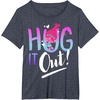 image:imageDreamWorks Trolls Hug It Out TShirtHeather Blue