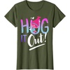 image:imageDreamWorks Trolls Hug It Out TShirtOlive Green