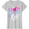 image:imageDreamWorks Trolls Hug It Out TShirtSilver Grey