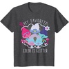 image:imageDreamWorks Trolls My Favorite Glitter TShirtDark Heather Grey