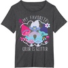 image:imageDreamWorks Trolls My Favorite Glitter TShirtDark Heather Grey