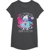 image:imageDreamWorks Trolls My Favorite Glitter TShirtDark Heather Grey